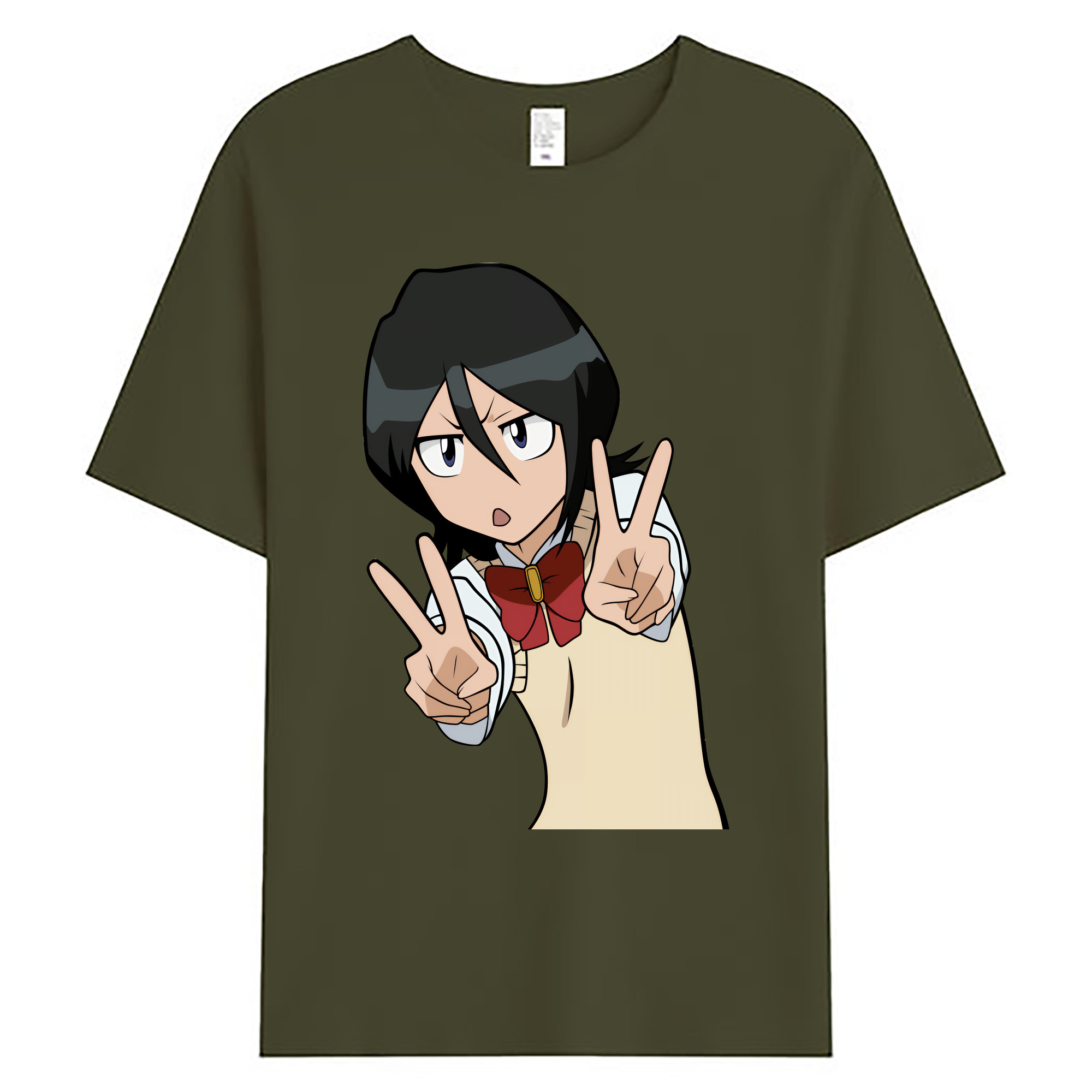 （画像用） ブリーチ 朽木ルキア BLEACH Kuchiki Rukia 綿100％ メンズ半袖Tシャツ｜肌触りやわらか＆通気性